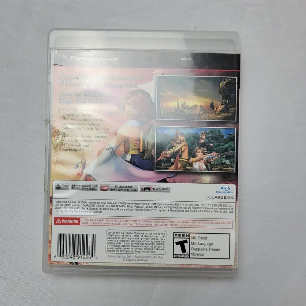 Final Fantasy X X-2 HD Remaster Playstation 3 CIB